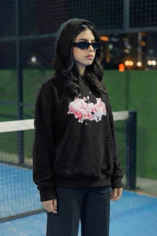 Rosieya (Black) Bloom Hoodie