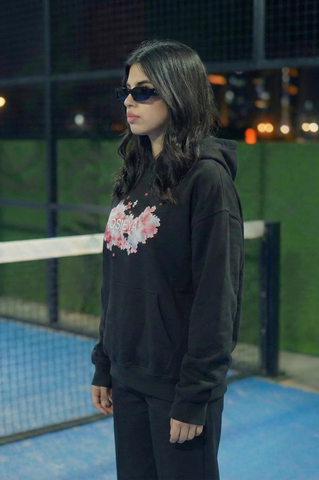 Rosieya (Black) Bloom Hoodie