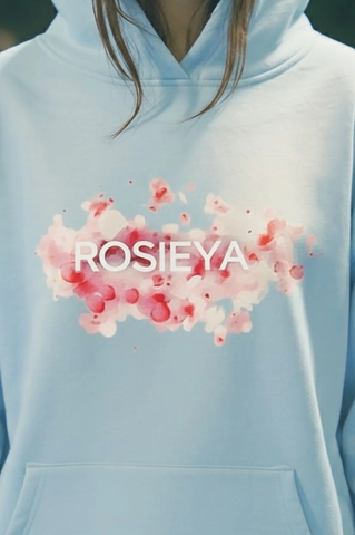 Rosieya (SKY-BLUE) Bloom Hoodie