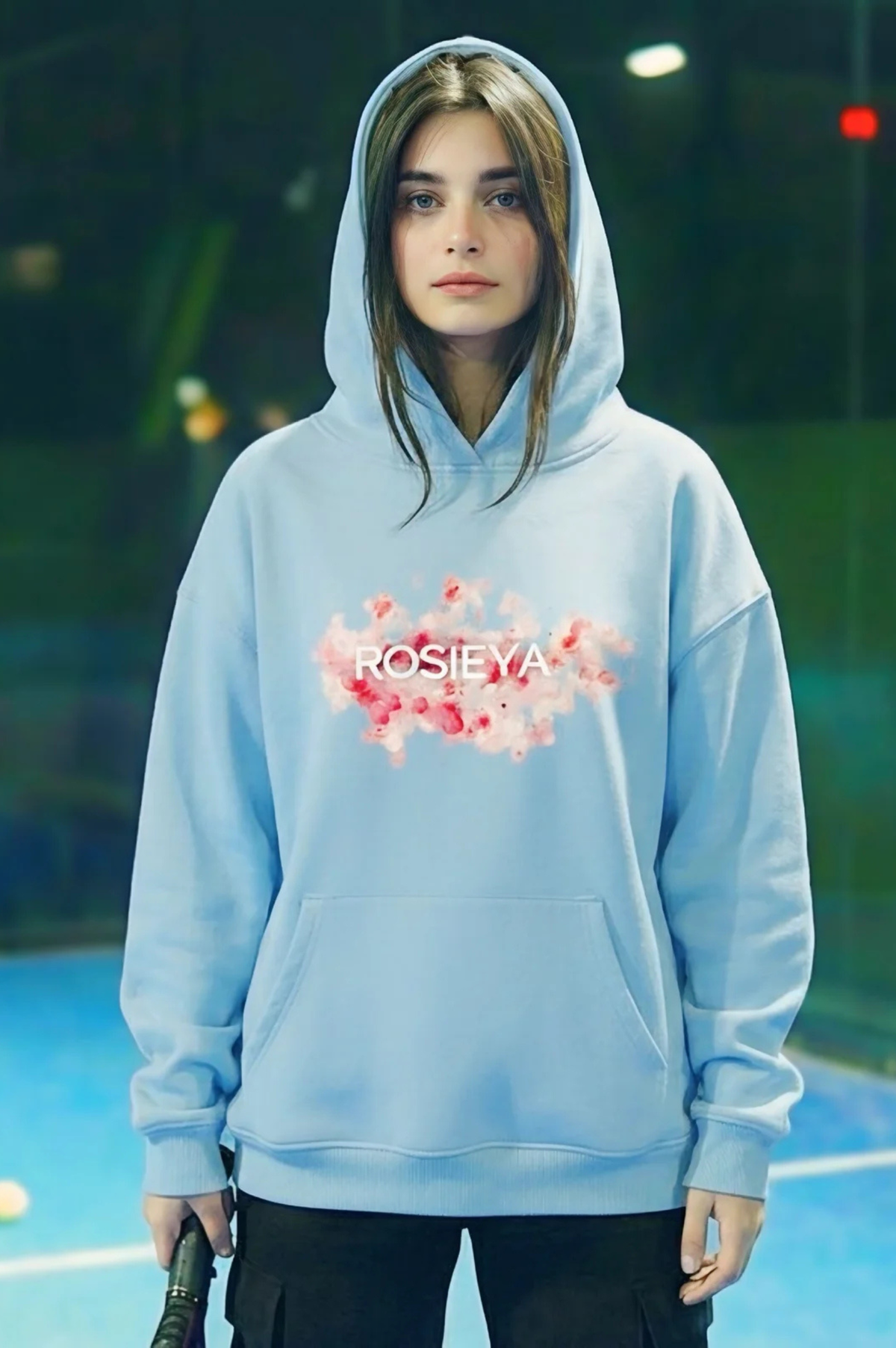 Rosieya (SKY-BLUE) Bloom Hoodie